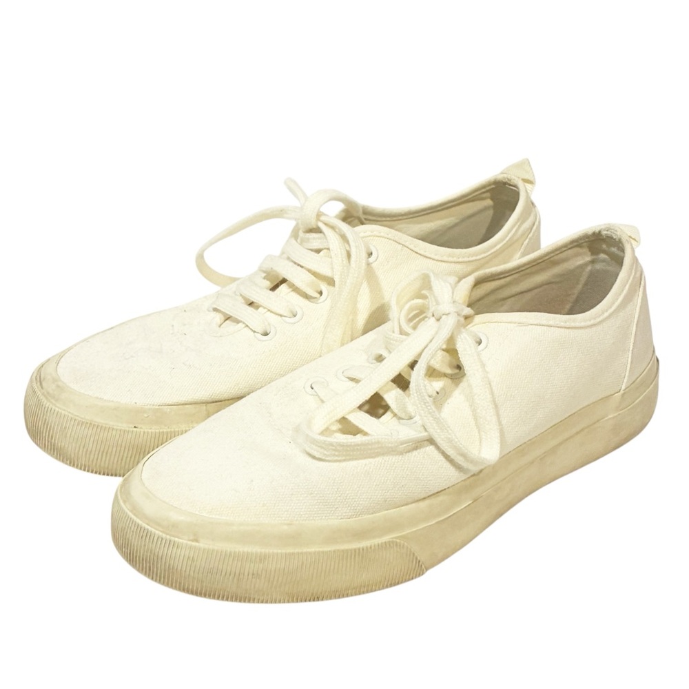 Everlane Forever Canvas Sneaker Off White Lace Up Womens Size 7‎